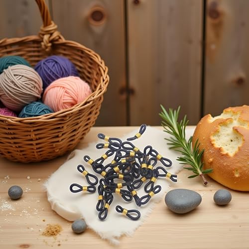50Pcs Black Baby Chick Splay Leg Hobble Chicken Leg Bands Adjustable Hobbling Chicken Hobble Braces for Spraddle Leg Repair Poultry Care Supplies for Chick Bird Ducks Newly Hatched