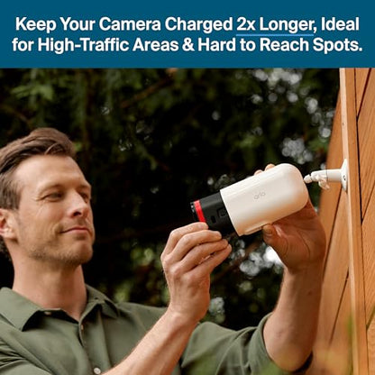 Arlo Pro XL Security Camera 2K HDR (6th Gen, 2025 Release) - Wireless Outdoor Camera, 2x Longer Rechargeable Removeable Battery, AI Event Captions, Emergency Response, 1-Mo. Trial of Secure Plan,1 Cam - color: White, size: 1 Camera, style: Longer Life Bat