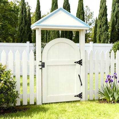 skysen 14" Fence gate Spring self Closing and Adjustable for Wooden or Vinyl Fence,Carbon Steel,Black(gate spring-14)
