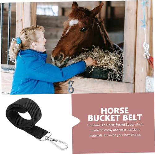 UPKOCH 3pcs Adjustable Bucket Strap Practical Water Bucket Hanger Hook for Feeding and Watering Stalls Fences and Gates Easy to Use and Store