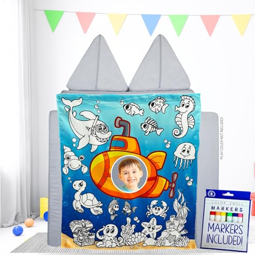 Couch Swag Play Panel for Childrens Foam Sofa Kids Couch (Underwater) - style: Underwater - Coloring Panel