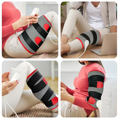 Comfytemp Leg Heating Pad, FSA Eligible Items Only List Wearable Heat Pad for Leg and Calf, HSA Electric Heat Wrap for Knee/Arm/Hamstring Soothing Warmth, Birthday Gifts for Women Wife Mom Her (S/M) - size: Small