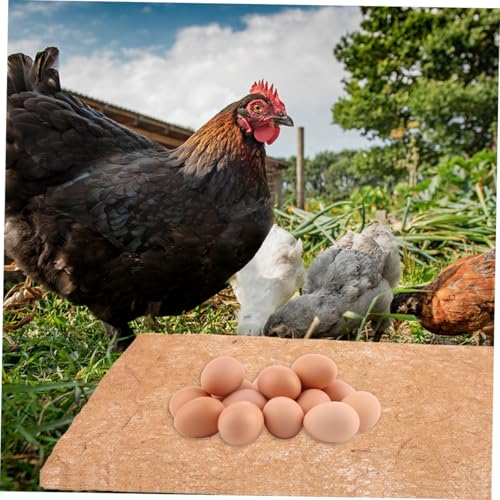 Toyvian 6pcs Chicken Coop Mats Natural Jute Nesting Pads for Chicken Nest Boxes Garden Use Easy to Clean Comfortable Cushion for Poultry and Pets