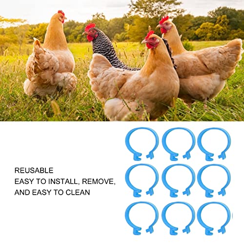 100Pcs Poultry Foot Ring Chicken Bird Duck Identification Leg Bands Open Type Buckle Chicken Ankle Rings (25mm) - size: 25mm, style: 25mm