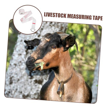 Outanaya Livestock Identification Tape Farm Scale for Cows Pigs Portable Measuring Tape High Precision Multi-use Horse Pig