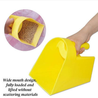 8 Packs Plastic Enclosed Feed Scoop Durable Stackable Horse Feed Scoop 2 Quart Large Grain Scoop for Horse Goat Dog Animal Ranchers Farmers