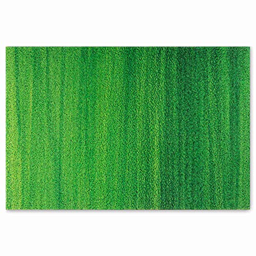 Darkyazi 23.6" x 35.4" Colorful Doormats Entrance Front Door Rug Funny Outdoors/Indoor/Bathroom/Kitchen/Bedroom/Entryway Floor Mats，Non-Slip Polyvinyl Chloride (Green) - color: Green