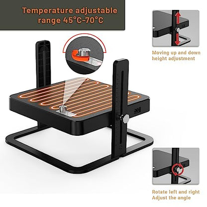 Brooder Heater Plate, 10.8"x 10.8" Chick Heating Plate,Chicken Brooder Heater with Ajustable Temperature,Height and Angle,Brooder Heater for Chicks,Ducklings and Reptiles, Suitable for 10-20 Chicks