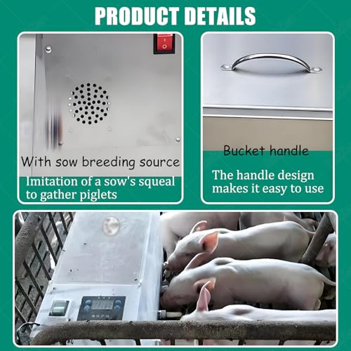 Pig Milk Feeder,Automatic Pig Milk Feeding Machine,Thickened Stainless Steel Piglet Feeder, Large Capacity Milk Box,with 10/14 Nipples 10pacifiers - size: 10pacifiers