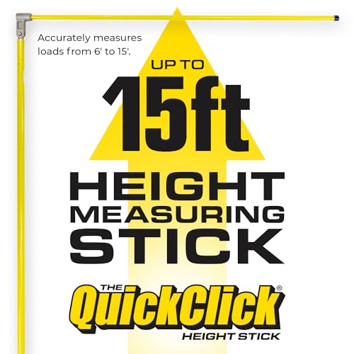 The Original QuickClick Height Stick – Measures Up to 15 Feet – Measure Your Load Before You Hit The Road™ - size: Original - Measures Up To 15'
