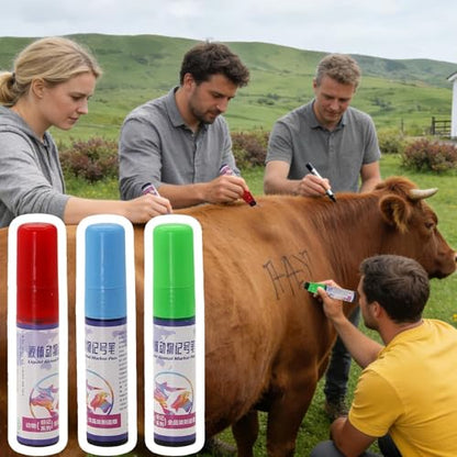 Livestock Marker - Livestock Identification Markers - Cow Marking Pencils - for Cattle Cow Sheep Lamb Calf Goat Farm Agriculture