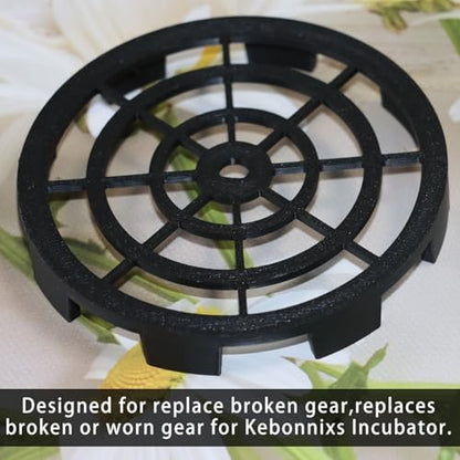 PIAOLGYI Replacement Drive Gear for Kebonnixs Incubator,Turner Adapter for Kebonnix Egg(Black)