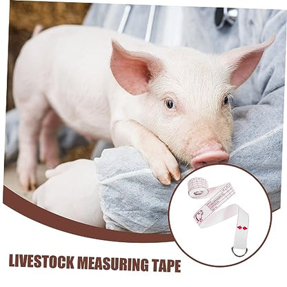 GANAZONO Cattle Weight Measuring Tape Multi Functional Livestock Measurement Tool for Cattle Pigs Horses Compact and Portable Design for and Accurate Weight Tracking