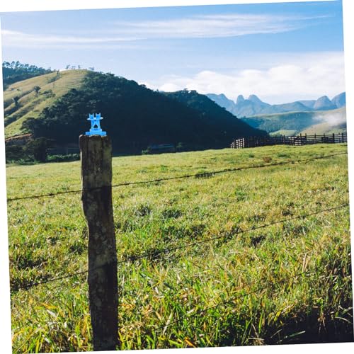 Happyyami 50pcs Electric Fence Insulators Material Essential for Livestock Safety Easy to Install Compatible Standard Electric Fence Wires