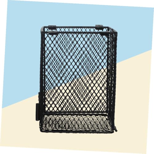 Hemoton Reptile Scald Lamp Shade PET Heating Lamp Guard for Reptiles and Poultry Sturdy Black Design Suitable for Terrariums