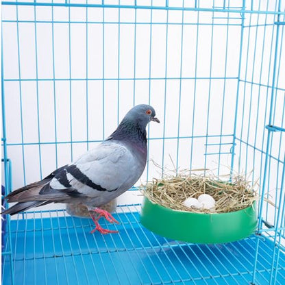 DQITJ 10 Pack Plastic Small Bird Nests Pigeon Nesting Bowls Quails Breeding Hatching Nest Canary Nest for Home Farm
