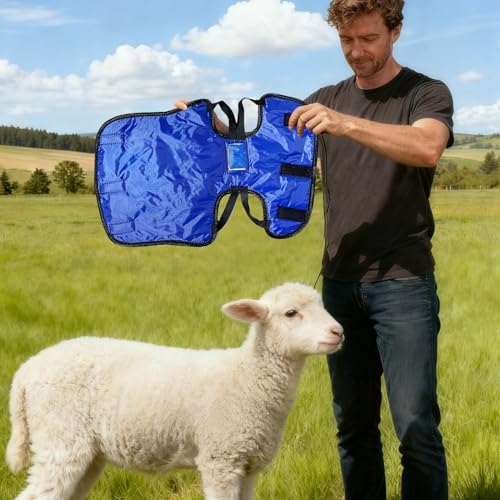 Calf Coat - Waterproof Warm Clothes, Calf Warming Blanket for Barn, Protective Cover with Rain Resistance, Farm Supply, Insulated Wrap for Winter Grazing and Outdoor Nights