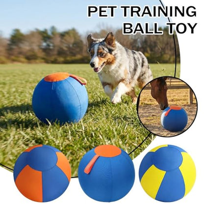 18" Giant Herding Ball Dogs, Inflatable Durable Tear-Resistant Calming Big Jumbo Ball for Dogs Horses Sheeps Pet Play & Exercis, Entertainment, Fun, Training Outdoor (Yellow) - color: Yellow