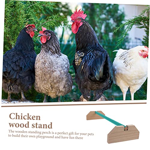 BESPORTBLE Chick Wooden Stick Chicken Roosting Perch Bird Stand Parrot Perch Chicken Supplies Safe Comfortable Roost