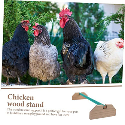 BESPORTBLE Chick Wooden Stick Chicken Roosting Perch Bird Stand Parrot Perch Chicken Supplies Safe Comfortable Roost