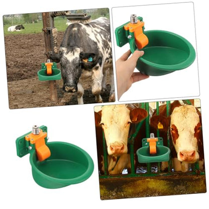 ERINGOGO 2pcs Automatic Goat Sheep Water Bowl Plastic Livestock Drinking Dispenser Float Valve Suitable for Cattle and Pigs Easy to Use Automatic Waterer