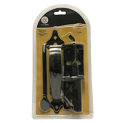 Nuvo Iron Black Galvanized Steel 6" Thumb Latch - Gate Hardware