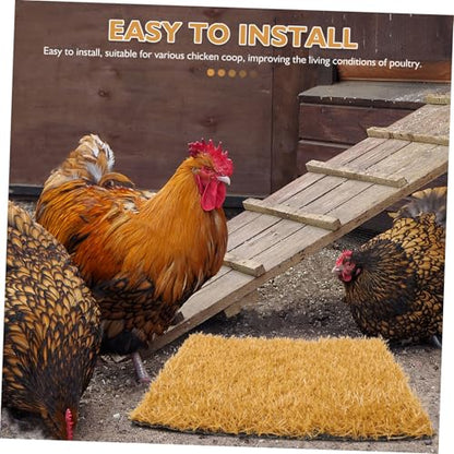 TOYANDONA 4pcs Artificial Nest Mats Hen Nesting Bedding Coop Nesting Pads Reusable Pads for Egg Laying