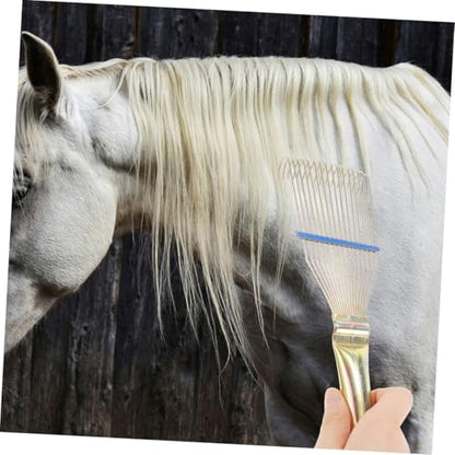 VICASKY Multi Purpose Grooming Rake for Sheep Goat Care Gentle Wool Comb Brush for Horse Hair pet Hair Removal Tool Design Easy to Lightweight