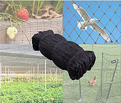 Strong All Season 100ft x100ft Net Long Lasting Netting for Bird Poultry Aviary Game Pens New 2" Square Mesh Size - size: 100ft x 100ft