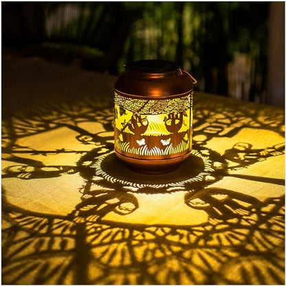 Sloth Solar Lanterns Outdoor Waterproof,Hanging Solar Lights Sloth Gifts for Women Men Metal LED Decorative Light for Yard,Patio,Lawn,Tabletop,Pathway,Landscape,Garden Decor - style: Sloth