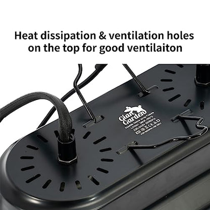 Dual Reptile Light Fixture with 2 Different Switches, Deep Dome Reptile Heat Lamp Fixture fit E26 Reptile Lamp, UVB Reptile Light Fixture Kit Perfect for Reptiles Amphibians