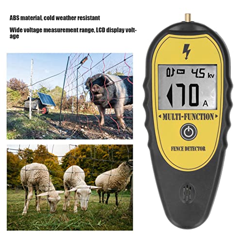 Electric Fence Tester and Fault Finder, 15KV Digital Electric Fence Voltage Tester, Digital Electrical Fence Voltage Tester, Portable Electrical Fence Voltage Tester, 200V‑15000V