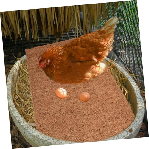 4pcs Washable Chicken Nesting Pads Nonslip Coconut Coir Mats for Coop Bedding Soft Comfortable Nesting Box Liners for Hens to Lay Eggs Thick