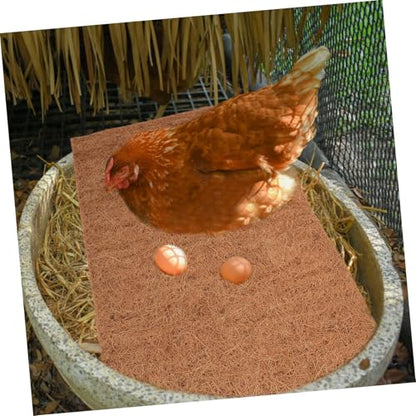 4pcs Washable Chicken Nesting Pads Nonslip Coconut Coir Mats for Coop Bedding Soft Comfortable Nesting Box Liners for Hens to Lay Eggs Thick