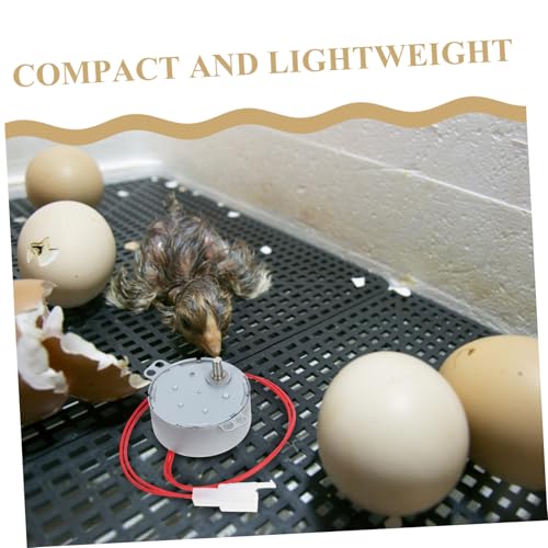 Mini Egg Turner Motor for Incubators 110V Automatic Egg Turner Tool Energy-efficient Metal Replacement Part for Chicken and Poultry Hatching