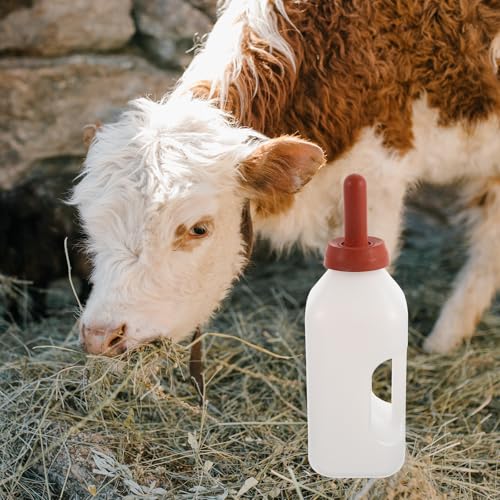 DOITOOL Calf Nursing Bottle with Handle 2L Thickened Livestock Milk Feeder for Cattle Sheep Young Animals Feeding Equipment