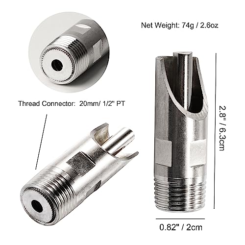 uxcell 1/2 PT Thread Pig Nipple Drinker Feeder Waterer Metal Automatic Pig Water Nipple for Sows Piglets Drinking, 1 Pc
