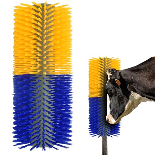Cow Brush, Cow Brush Scratcher Post, Horse Brushes, Relieve Back Itching in Livestock, Appropriate for Horse, Cattle, Pig, Sheep