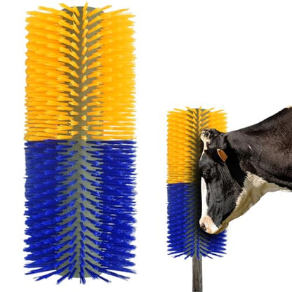 Cow Brush, Cow Brush Scratcher Post, Horse Brushes, Relieve Back Itching in Livestock, Appropriate for Horse, Cattle, Pig, Sheep