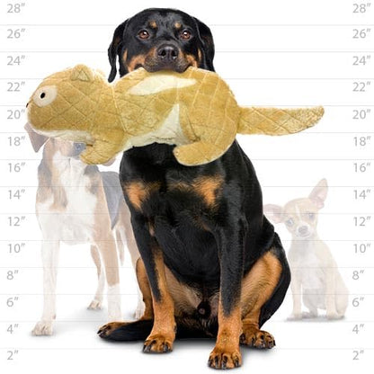 MIGHTY- Massive-Nature-Chipmunk- Squeaker-Multiple Layers. Made Durable, Strong & Tough. Interactive Play Dog Toy (Tug, Toss & Fetch). Machine Washable & Floats | Multiple Layers & Reinforced Seams , Washable and Floats , Mighty® Construction - color: Bro
