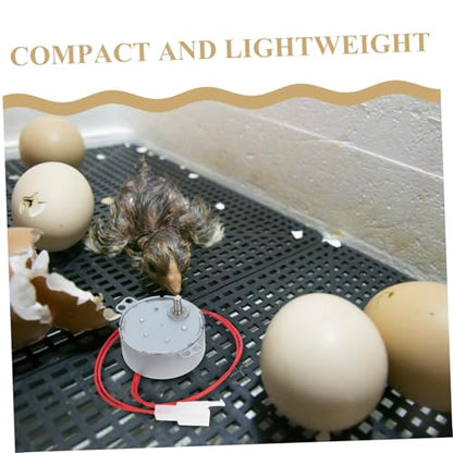 Egg Turner Motor Replacement Durable Incubator Accessory for Chicken Egg Hatching Easy to Install Motor Part for Poultry Farms Compatible with Models