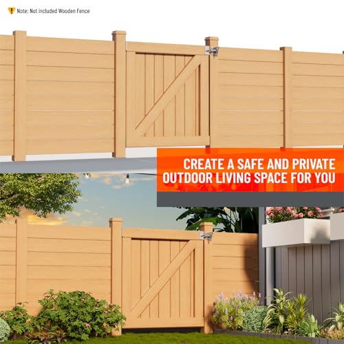 Heavy Duty Self Locking Fence Gate Lock Latch Stainless Steel, Wooden Post Mount Gate Door Latch Matte Silver 1Pack - color: Silvery White