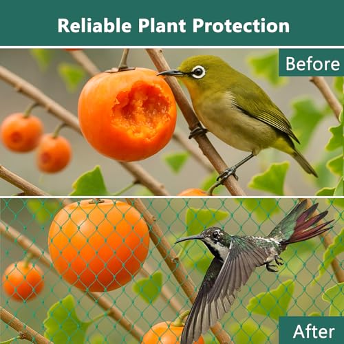 Bird Netting for Chicken Coop, Poultry Netting Over Chicken Run & Chicken Pen, Heavy Duty Nylon Nettings Reusable, UV-Resistant, Garden Netting Aviary Net Fruit Tree Nettings - size: 1.57''-13.12' x 32.81'