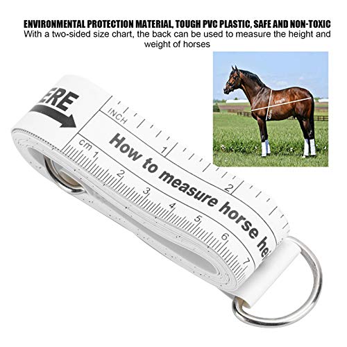 98.4 Inch Horse Weigh Tape, Horse Measuring Tape, Double Scale Weight Tapes, Multifunctional Measuring Stick, for Horses
