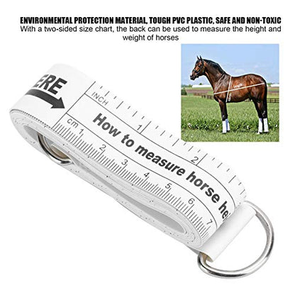 98.4 Inch Horse Weigh Tape, Horse Measuring Tape, Double Scale Weight Tapes, Multifunctional Measuring Stick, for Horses