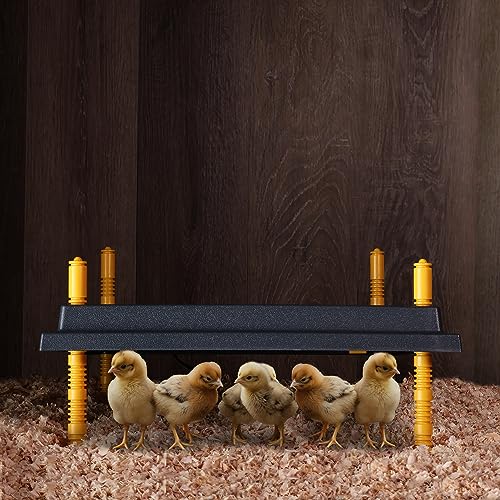 Rural365 Chick Heating Plate Brooder Plate - 10 Inch Brooder Heat Plate for Chicks and Ducklings with Adjustable Height - size: 10 x 10 Inch