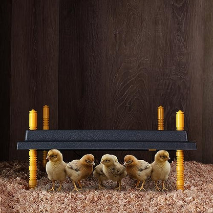 Rural365 Chick Heating Plate Brooder Plate - 10 Inch Brooder Heat Plate for Chicks and Ducklings with Adjustable Height - size: 10 x 10 Inch