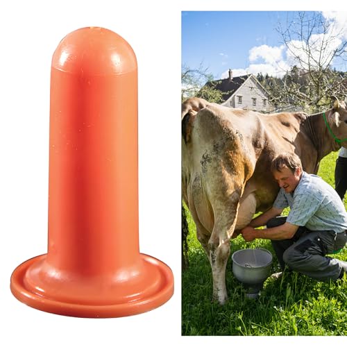 ordinarYone Calf Feeder Pacifier Fixed Base Milk Bucket Nipple Soft Rubber Feeding Teats for Cattle and Horse