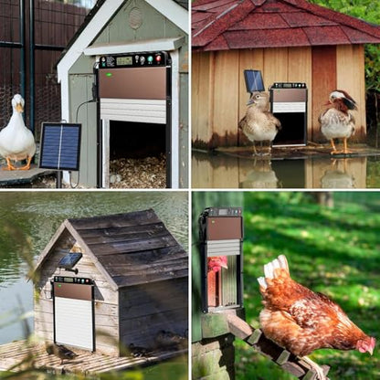Automatic Chicken Coop Door, Solar Powered Chicken Door Opener
