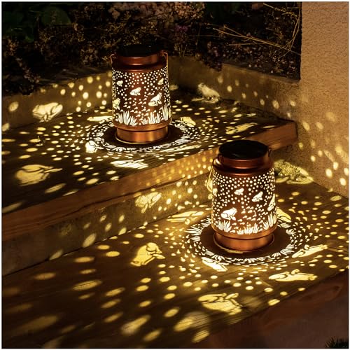 Frog Solar Lanterns Outdoor Waterproof Hanging Solar Lights Frog Gifts for Women Men Metal Decorative LED Frog Lanterns for Garden Decor,Yard,Patio,Lawn,Tabletop,Pathway,Landscape - style: Frog